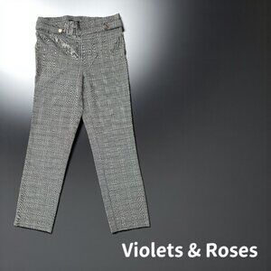 Violets and Roses Slim Straight Trousers Pants Women's Size 4